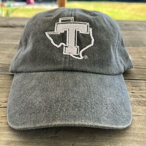 Texas Logo Cap Gray and White Adjustable‎ Hat New